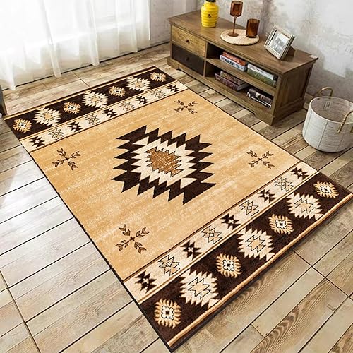 SMXVRC Sud Ouest Salon Canapé Tapis, 100x150cm, AméRindiens Moquette pour Chambre, éCologiqu Durable Absorbant AntidéRapant Poils Ras Tapis Doux pour GarçOns Filles Chambre Chambre d'enfant - Nail Gallerys