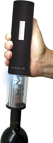 VinBouquet FID 064 Tire-Bouchon électrique sans Fil, pour Les Amateurs de vin, manganèse et ABS, Noir, Unique - Nail Gallerys