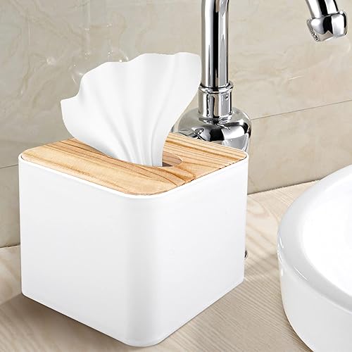 Asyduey BoîTe à Mouchoirs CarréE BoîTe à Mouchoirs avec Couvercle en Bois Mini BoîTe à Mouchoirs en Bois Amovible - Nail Gallerys