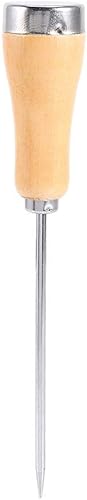 Outil de Cuisine de poinçon de pioche à Glace Portable en Acier Inoxydable poignée en Bois Outil de Cuisine de Gaine de pioche à Glace pour Accessoires de Cuisine - Nail Gallerys