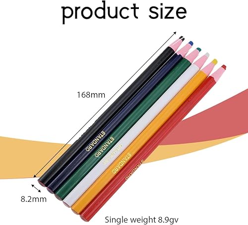 BDEPSTR 6 Stücke Crayon Couture, Crayons Craie Couture, Crayons de Coutur Stylo Effaçables, Stylo Couture Convient au Marquage de Divers Tissus et Cuirs - Nail Gallerys