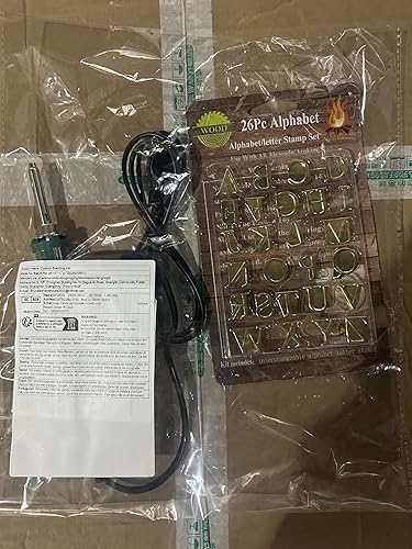 Kit de gravure de l'alphabet pour bois et cuir avec 26 lettres de 1,6 cm de haut - Nail Gallerys