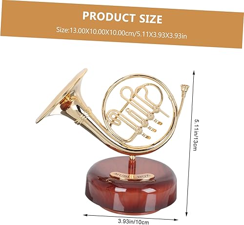 Cabilock boîte à musique saxophone de joueur de saxophone ornement de saxophone décor de jazz accessoires pour saxophones décor mini saxophone figurines d'instruments Plastique Doré - Nail Gallerys