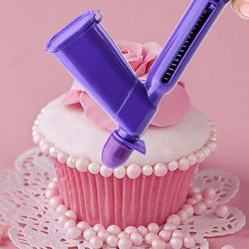 Niuhong 2 Pcs Applicateur Perles Plastique d'Outil Boules Sucre Gâteau Décoration Applicateur à Bille Crème Biscuitée Cupcake Déco Applicateur d'Application Perles Biscuits Décoratifs Pâtisseries DIY - Nail Gallerys