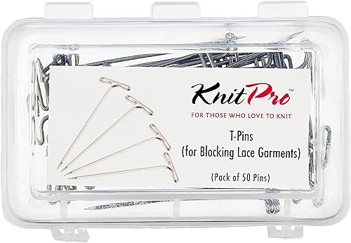 KnitPro Lot de 50 épingles en T Argenté - Nail Gallerys