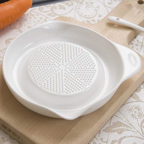 Bestonzon Plaque de râpe en porcelaine, râpe à l'ail en céramique avancée pour gingembre, ail, oignons - Nail Gallerys