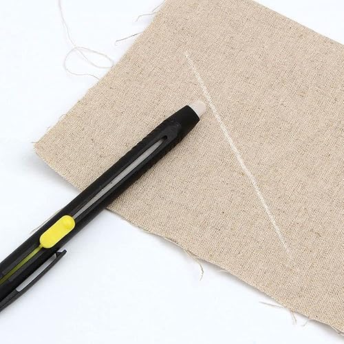Stylo à Craie à Coudre Crayon sur Mesure marqueur de Tissu Outils de Couture marqueur de Patchwork Bricolage Artisanat vêtement vêtements Accessoires de Couture Useful and Practical, noir, jaune - Nail Gallerys