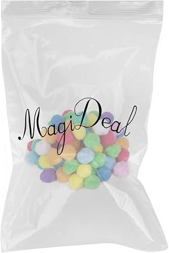 80pcs Boules de Pompon Multicolores Rondes - Nail Gallerys