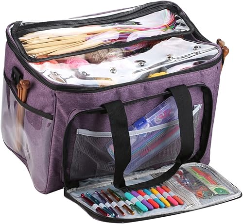 Sac De Rangement En Laine Au Crochet Sac à tricoter Organisateur de stockage de fil Sacs à crochet et fourre-tout Sacs à fil for le crochet for les aiguilles à tricoter Crochet Crochet Accessoires de - Nail Gallerys