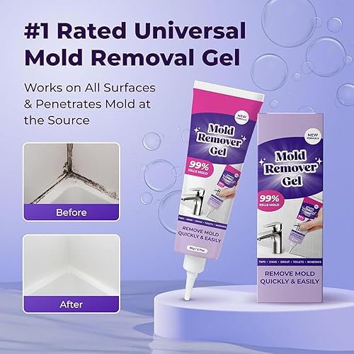 2Pcs Vexclean Mold Remover Gel,Highly Effective in Penetration,Vex Clean Mold Remover Gel Washing Machine,Fast Cleans,Restores, Revives - Nail Gallerys