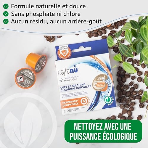 Lot de 5 Capsules de Nettoyage Caffe Nu pour Machine à café Nespresso - Nail Gallerys