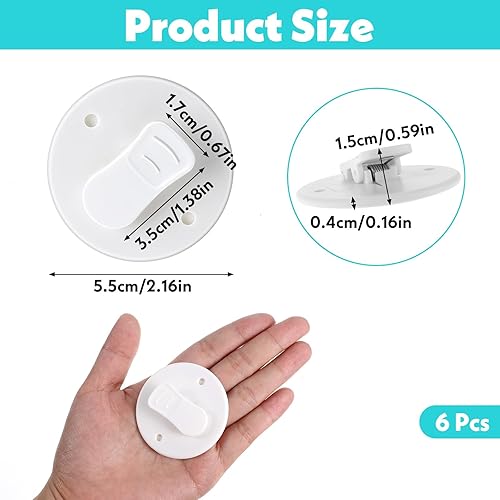 GEEHUA Lot de 6 clips de rideau de douche, autocollants pour rideau de douche, anti-éclaboussures, poids de rideau de bain, pour la maison, la baignoire intérieure, la baignoire intérieure - Nail Gallerys