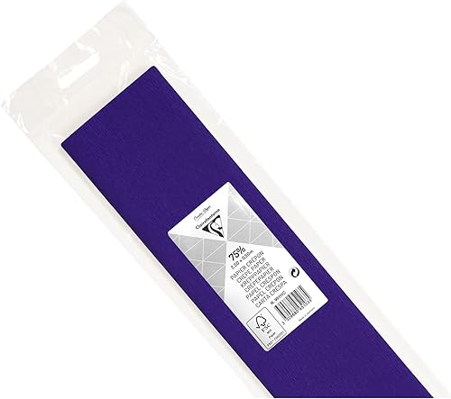 Papier crépon Violet 2,50 m x 0,50 m - Nail Gallerys