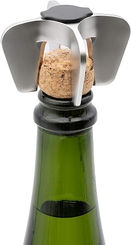 BOJ Ouvre-bouteilles champagne, tire-bouchon champagne et vin mousseux, extracteur de Liège (Chromé) - Nail Gallerys