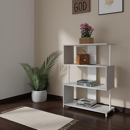 LEVIRA – Rayonnage, Étagère, Liri - 80 x 108 - Noir et Blanc - Nail Gallerys