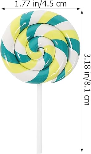 Alipis Sucette Bonbon Faux Aliments Alimentaire Polymer Clay Lollipops Bijoux Making Craft Scrapbooking Embellissements Resin Flatback 5PCS Couleur Aléatoire Jouets Mignon (Couleur aléatoire) - Nail Gallerys