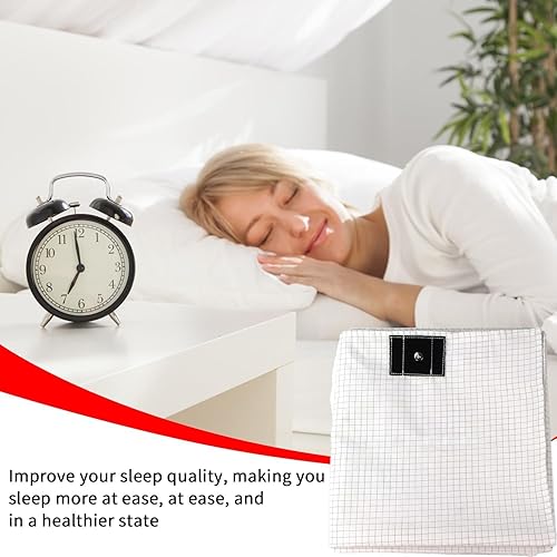 Drap de mise à la terre pour un meilleur sommeil - Tapis de mise à la terre pour lit conforme à la norme européenne - Tapis de terre en fibre d'argent bio - 90 x 230 cm - Nail Gallerys