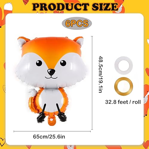 Ballon Raton Laveur 6 Pièces Ballons Forme de Raton Laveur Ballon Animaux Jungle Decoration Anniversaire Animaux pour Fête Anniversaire Enfant - Nail Gallerys