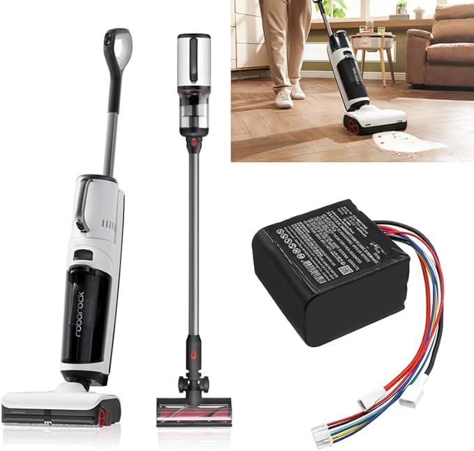 Batterie de rechange pour Roborock A10 Plus, A10 Plus Sweeper, Dyad Pro Combo, U10 Pro PN : Roborock BCR-1P6S-4000DHS, BCR-1P6S-4000HX 4000 mAh / 86,4 Wh - Nail Gallerys