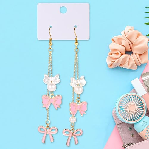 TIESOME Lot de 200 cartes pour boucles d'oreilles, 4,5 x 3,2 cm, en papier kraft pour boucles d'oreilles, colliers, sacs à bijoux (blanc) - Nail Gallerys