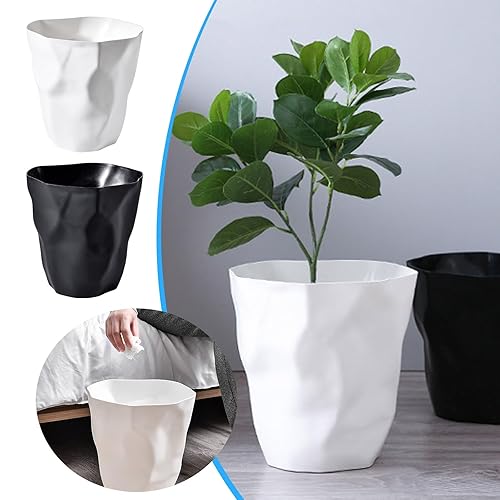 Generisch Corbeille à papier design créative pliable pour salle de bain, salon (blanc) - Nail Gallerys