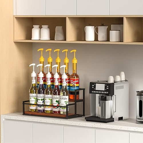 THYGIFTREE Support de sirop de café à 2 niveaux pour station de café - Nail Gallerys