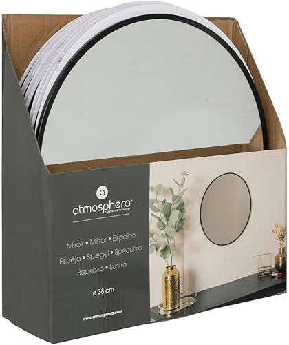 Atmosphera - Miroir Rond Alice d38cm Noir - Nail Gallerys