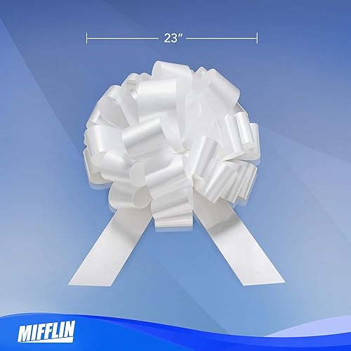 Mifflin - Grand Nœud Voiture - Rouge Brillant, 46 cm - Nœud Géant Cadeau pour Anniversaire, Noël - Décoration Voiture Géante - Nail Gallerys