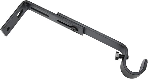 Gardinia Support Extensible pour Ø 16 mm Noir Mat 10-14 cm, Gamme d'éléments à l'unité Memphis - Nail Gallerys