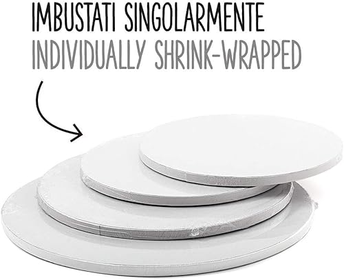 DECORA COD. 0931350 CAKEBOARD WHITEØ 25X H 1,2 CM, Blanc - Nail Gallerys