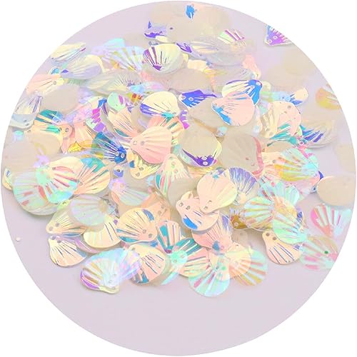 Worparsen Paillettes hologramme en plastique avec trou et double trou Transparent - Nail Gallerys