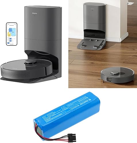 Batterie de rechange, 5200 mAh / 74,88 Wh, compatible avec Dreame X40 Ultra, Bot X30 Ultra, D10s Plus, L30 Ultra, RCXE0307, RLX56CE, RLX63CE, RLX63CE-2, X40 Pro Ultra, R2416-4S2P-HPLS - Nail Gallerys