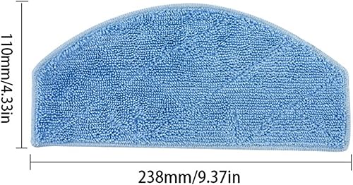 GLFLOW Laresar Mars 01 Lot de 4 chiffons de rechange en microfibre pour aspirateur robot Lubluelu Gris - Nail Gallerys