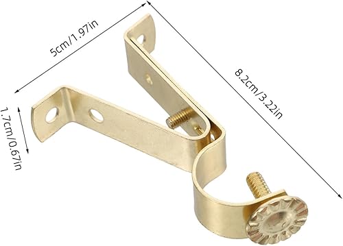 Hemobllo Support De Tringle À Rideaux Réglable pour Installation Murale Bracket Heavy Duty pour Tringle Simple pour Salon Chambre Et Salle De Bain - Nail Gallerys