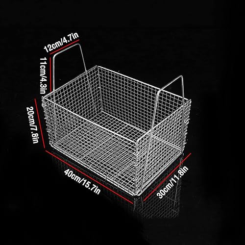 TRFVDVERD Panier à friture, Panier à Frites Commercial en Acier Inoxydable, Filet de contrôle d'huile, Panier à Frites rectangulaire for Frites, Nuggets de Poulet, Poisson, etc. - Nail Gallerys