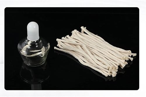 Lot de 50 mèches de lampe à huile pour lampe à huile ronde de 16 cm de long pour réchaud - Nail Gallerys