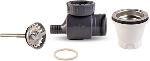 Drain d'évier pour Récupération d'Eau à la Maison RECO', Pour éviers de cuisine avec capuchon diam. 70mm, Économisez de l'eau Chaque Jour, Produit Italien - Nail Gallerys