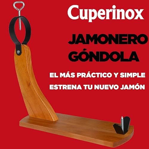 Cuperinox Support à Jambon | support jambon cru | support jambon | bois de haute qualité | porte jambon - Nail Gallerys