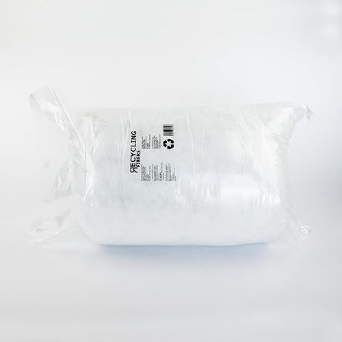 RECYCLING FIBERS - Fibre de polyester pour rembourrage | 200 g | Idéale comme rembourrage pour amigurumis, peluches ou comme ouate pour remplir poufs, coussins, canapés | Mousse parfaite pour tapisser - Nail Gallerys