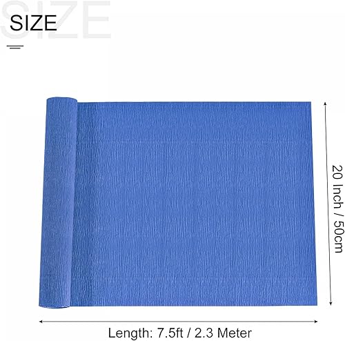 TOP-VIGOR Rouleau de papier crépon arc-en-ciel à suspendre pour fleurs, emballage cadeau, décorations d'anniversaire, décorations de fête, 50 cm x 2,3 m, rose foncé - Nail Gallerys