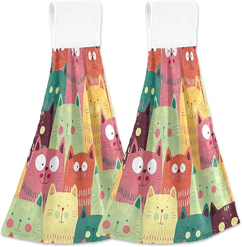 RPLIFE Torchon à suspendre en forme de grenouille, serviettes douces pour enfants avec boucle, essuie-mains pour salle de bain - Nail Gallerys