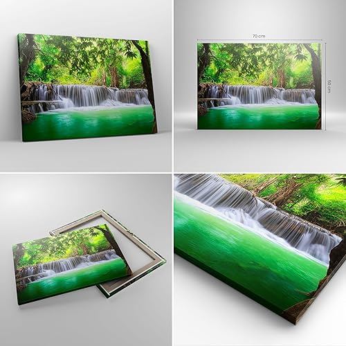 Deco Cadre Décoration Salon Eau parc nature paysage Moderne Impression sur Toile 120x80cm Image Tableau Decoration Murale Chambre Horizontal Art Wall Grand Tableaux Decoratifs Muraux AA120x80-2502 - Nail Gallerys