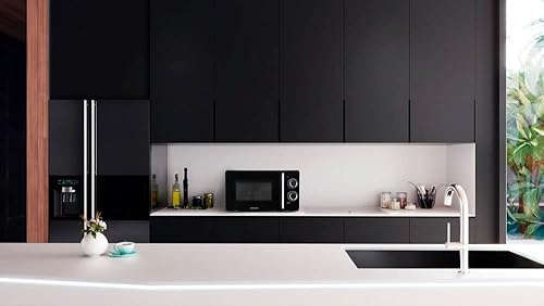 MEDION MD 10495 Solo four à micro onde avec gril combiné 20L (Petit et facile à utiliser, micro-ondes 700 W gril 800 W, 5 niveaux de puissance, fonction de décongélation) noir/argent - Nail Gallerys