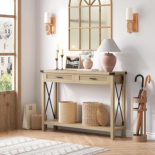 PortoAlegre Console Meuble,Table Console étroite, Meuble Entree, Meuble Entree Couloir, Console d Entree, Meuble de Couloir, Table dappoint Salon, Console en bois102 x 31 x 79 cm - Nail Gallerys