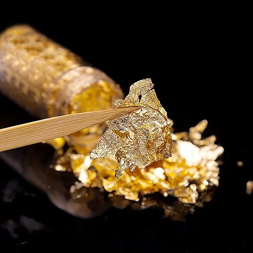 Kupink 2 Bouteilles Feuille d'or en Flocons De Feuille pour Dorure Arts de la Peinture l'Artisanat des Ongles et Bricolage - Nail Gallerys