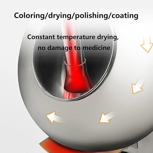 NOLLAM Machine à Enrober Le Sucre, Mini Machine à Enrober Le Chocolat, Machine à Enrober Le Chocolat, Machine à Polir, Machine à Enrober Le Sucre, Machine à SéCher Les Boules De Sucre - Nail Gallerys