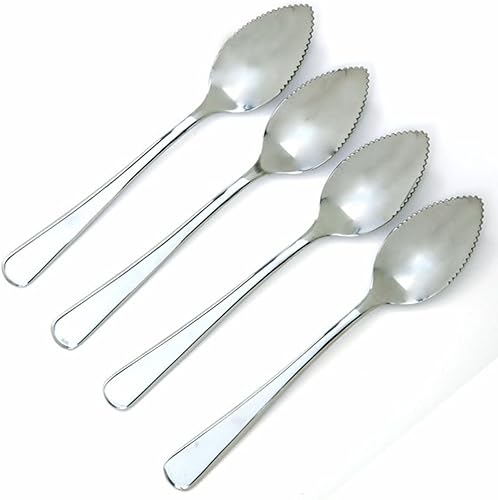 Norpro 1281 Grapefruit Spoon, Set of 4, Silver, 6.25 Inch - Nail Gallerys