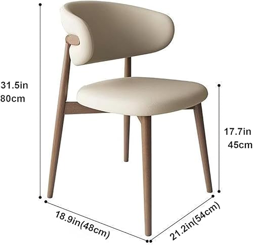 chaises de Salle à Manger Modernes en Imitation Bois - Chaise de Salle à Manger Vintage en Cuir synthétique - Chaise de Salle à Manger de Cuisine (A) - Nail Gallerys