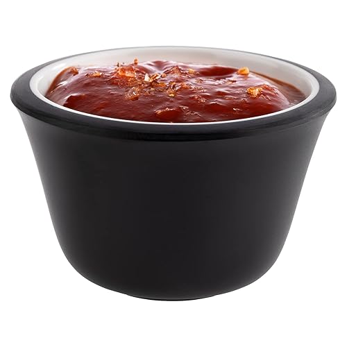 APS 85244 Lot de 6 coupelles en mélamine Noir Ø 6 cm Hauteur 4 cm Passe au lave-vaisselle - Nail Gallerys