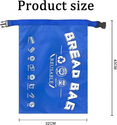 Sac À Pain,Sac a Pain Longue Conservation,Conservation Pain,Sac À Pain Lavable Stockage du Pain À L'Épreuve de l'eau Toast Légumes Fruits,Pour le Stockage des Emballages de Pâtisserie À la Maison - Nail Gallerys